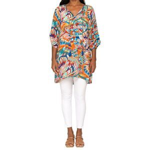 Tolani Womens  Sanaya Silk Top, Blue